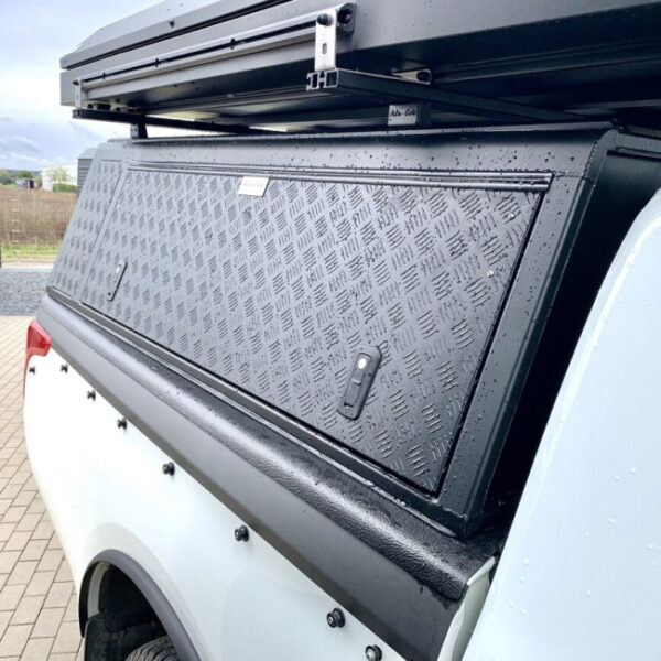 Hardtop Explorer noir strié Mitsubishi L200 / Fiat Fullback 2016+ double cabine Alu-Cab