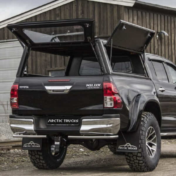 Hardtop Explorer noir lisse Toyota Hilux Revo 2016+ double cabine Alu-Cab
