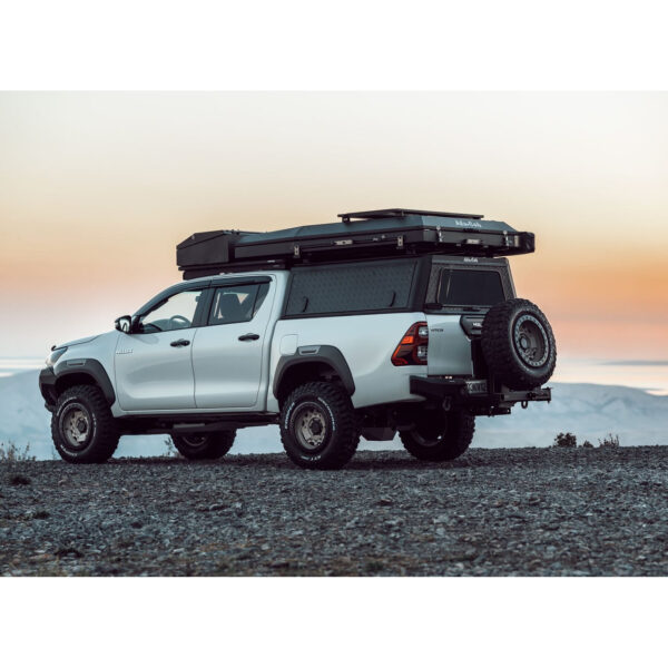 Hardtop Explorer noir striée Toyota Hilux Revo 2016+ double cabine Alu-Cab