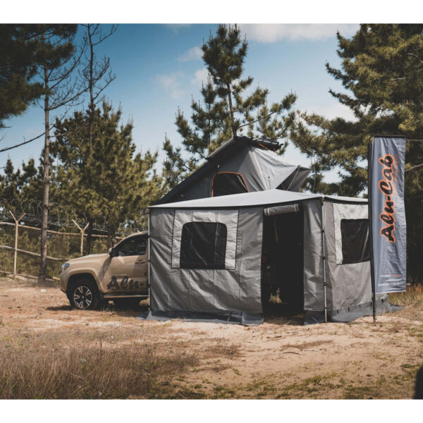 Ensemble de parois laterales de auvent 270° côté droit Alu-Cab