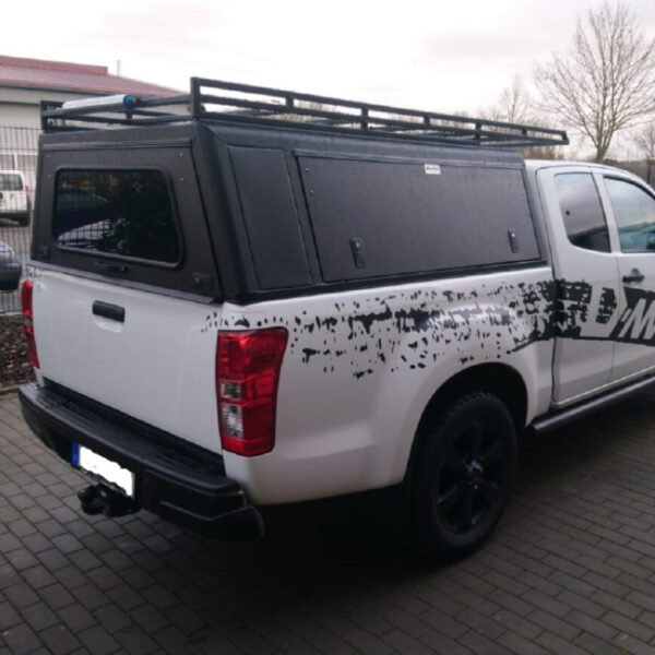 Hardtop Explorer noir lisse Isuzu D-Max 2012-2020 Space-Cab Alu-Cab