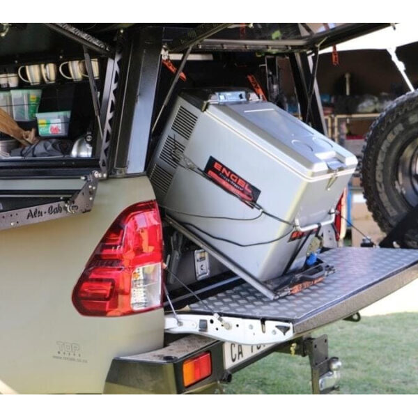 Plateau coulissant basculant pour réfrigérateur 60L Alu-Cab