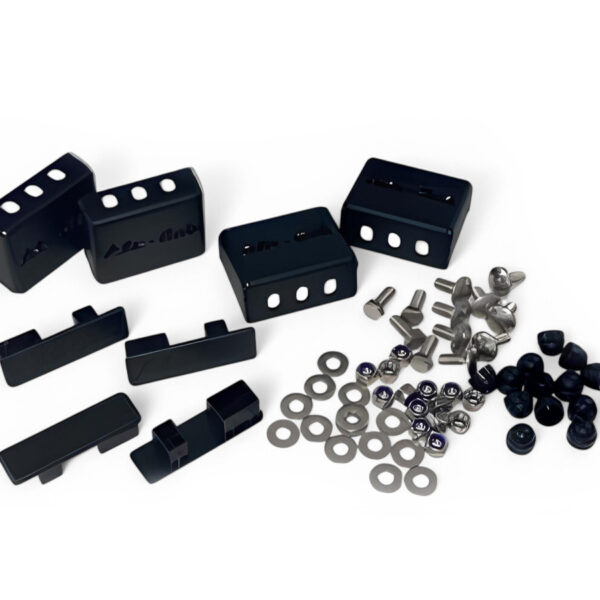 Pieds pour barres de toit transversales 60 mm en noir Alu-Cab