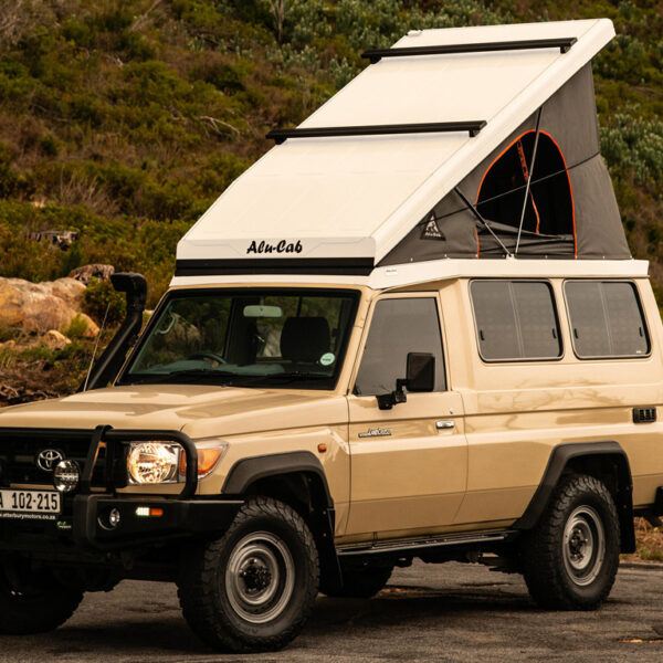 Toit relevable blanc Alu-Cab Hercules G2 Land Cruiser 75 78