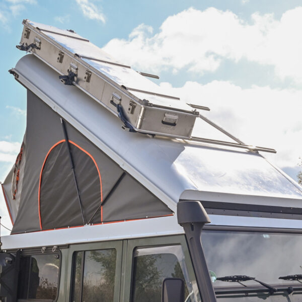 "Toit ouvrant Alu-Cab ""Icarus"" pour Land Rover Defender blanc"
