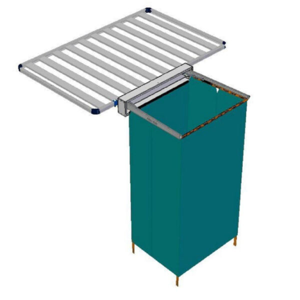 Support Alu-Cab pour Shower Cube sur Galerie de toit FrontRunner