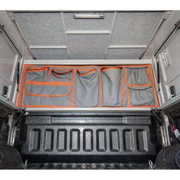 Sac en toile coté cabine hardtop camper Alu-Cab