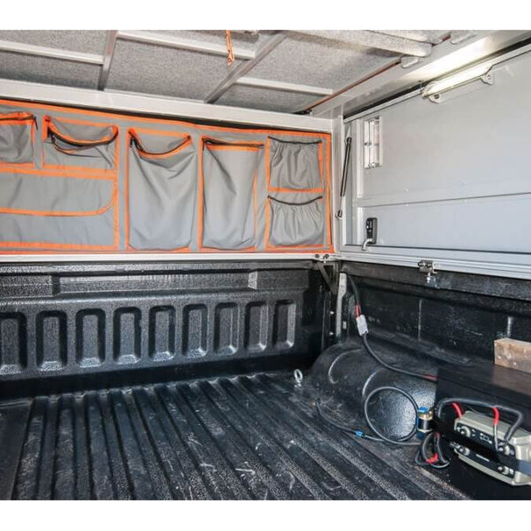 Sac en toile coté cabine hardtop camper Toyota HZJ79 Alu-Cab