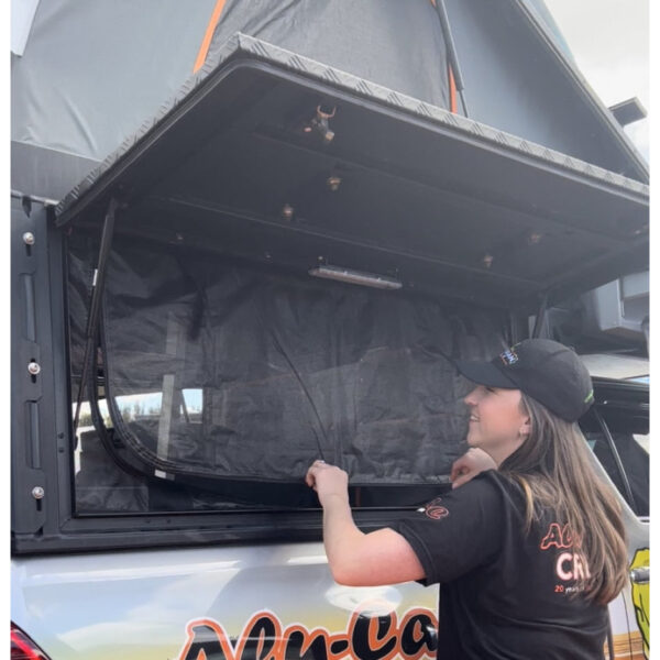 Moustiquaire d'ouverture latérale hardtop canopy camper Alu-Cab
