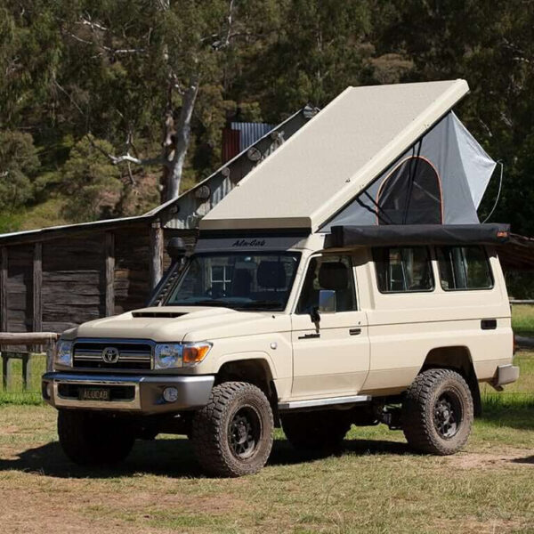 Support de auvent gauche 270° pour toit relevable Hercule Toyota HZJ78 Alu-Cab