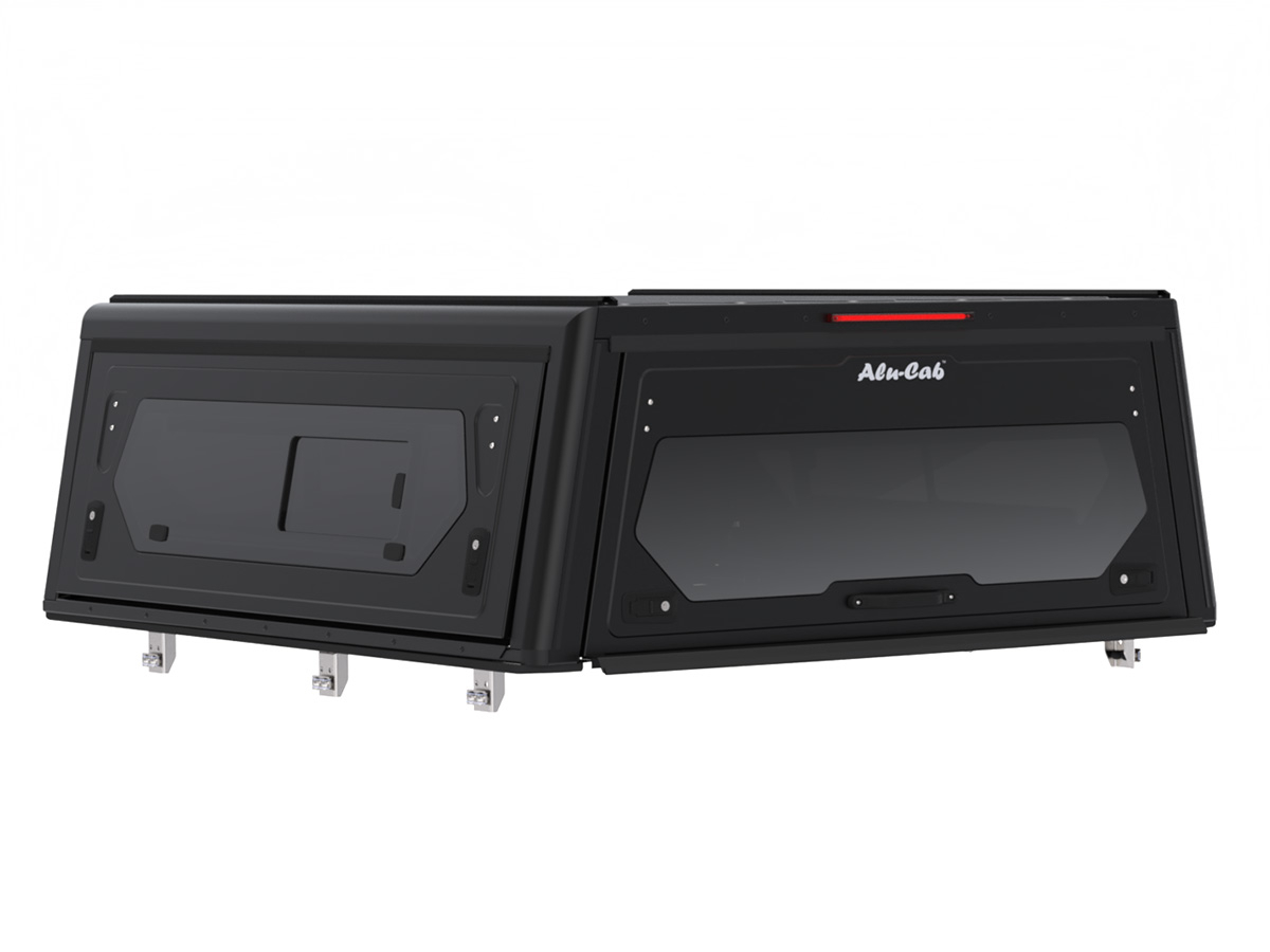 Hardtop Contour noir/ lisse avec fenêtre latérale pour Jeep Gladiator 2019+ Alu-Cab