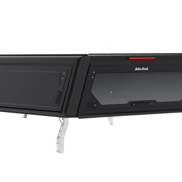 Hardtop Contour noir/ lisse sans fenêtre latérale pour Toyota Hilux Revo 2016+ double cabine Alu-Cab