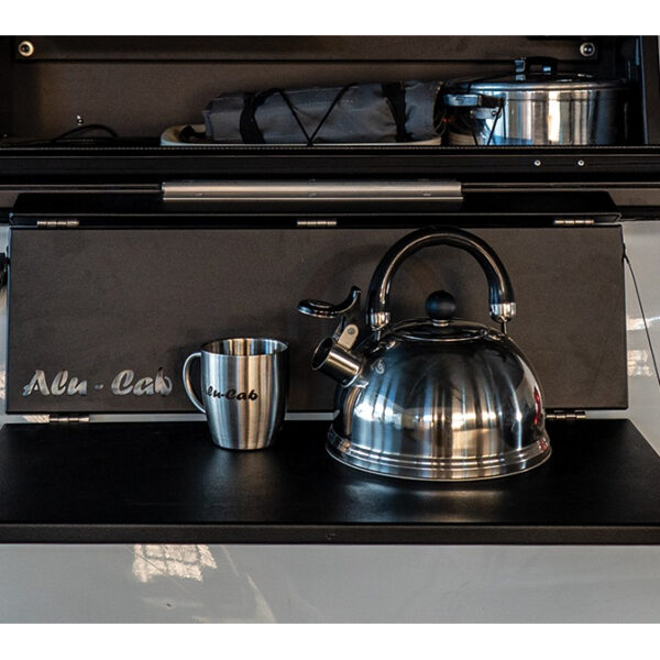 Alternative view of Tablette latérale pliable noir sur hardtop Alu-Cab