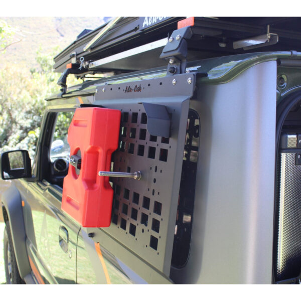 Alternative view of Support jerrycan sur plaque latérale Molle Alu-Cab Suzuki Jimny Alu-Cab