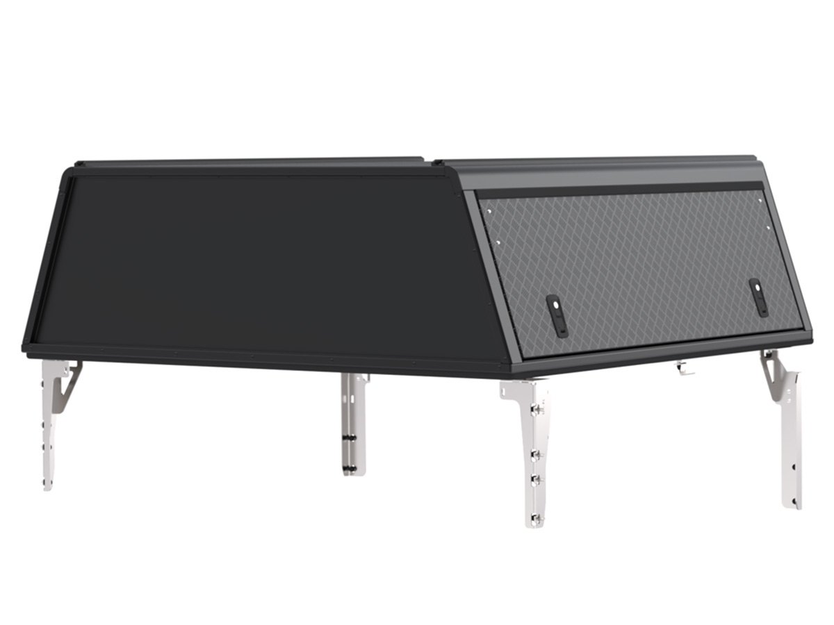 Hardtop Explorer Guard aluminium noir strié Ford Ranger 2012-2022 double cabine Alu Cab – Image 2