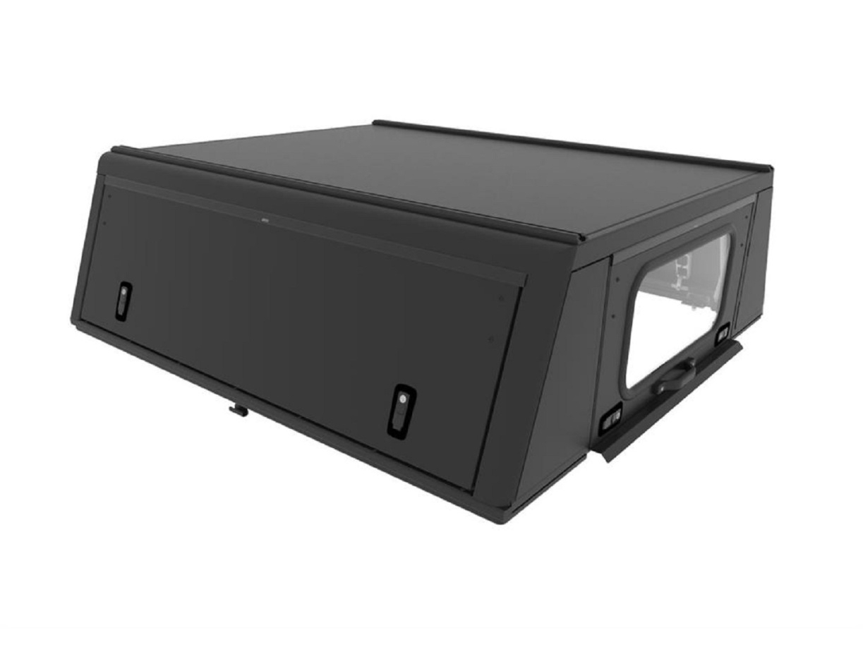 Hardtop Adventure noir lisse Volkswagen Amarok 2010-2022 double cabine Alu-Cab – Image 3