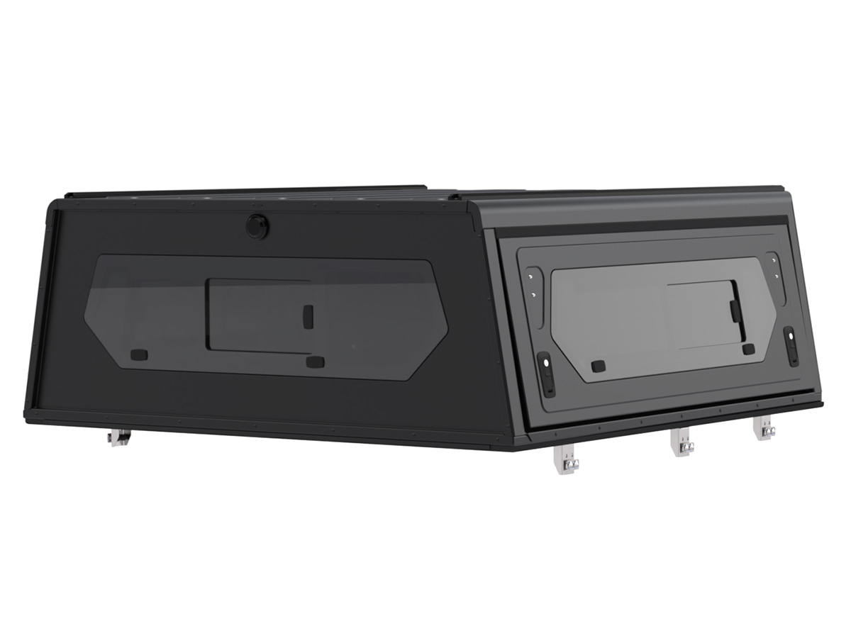 Hardtop Contour noir/ lisse avec fenêtre latérale pour Jeep Gladiator 2019+ Alu-Cab – Image 2