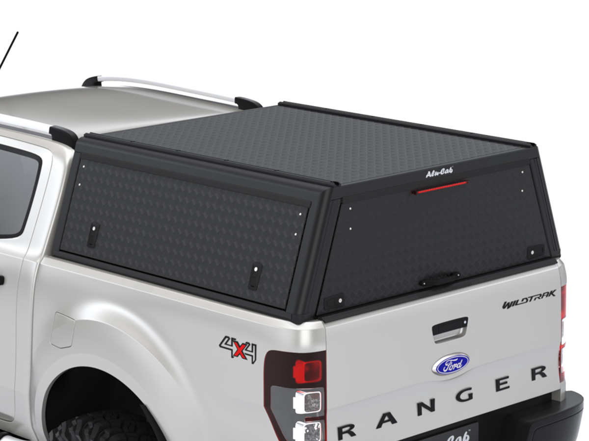 Hardtop Explorer Guard aluminium noir strié Ford Ranger 2012-2022 double cabine Alu Cab – Image 3