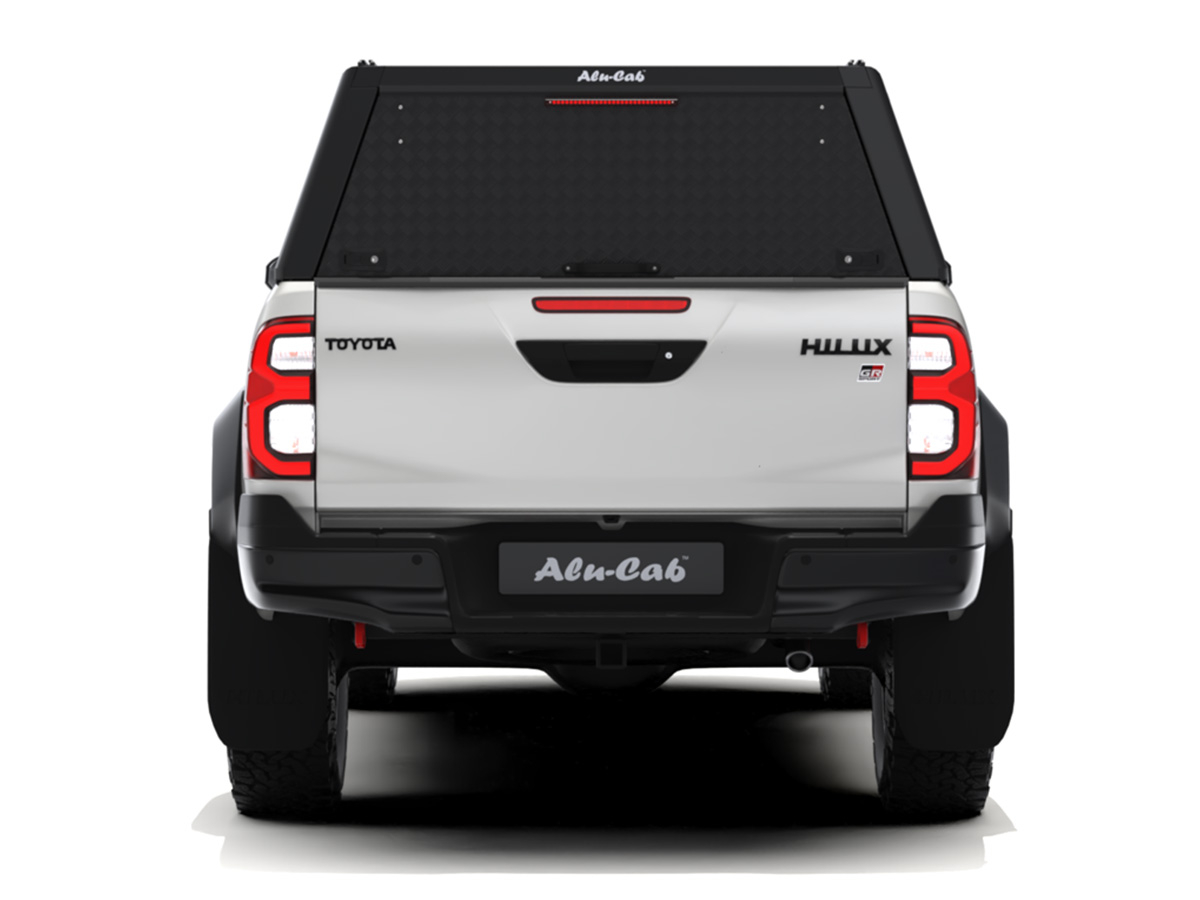 Hardtop Explorer Guard aluminium noir strié Toyota Hilux Revo double cabine Alu Cab – Image 6