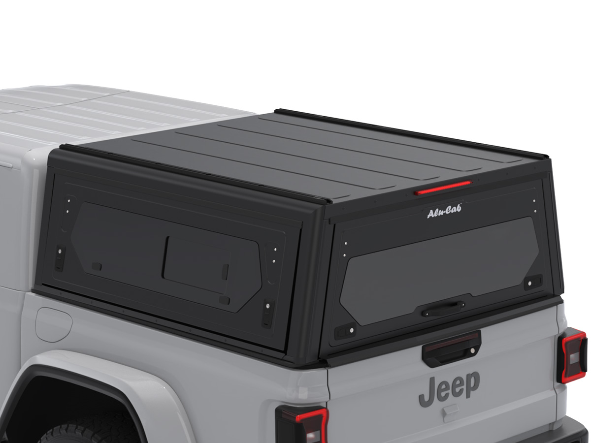 Hardtop Contour noir/ lisse avec fenêtre latérale pour Jeep Gladiator 2019+ Alu-Cab – Image 3