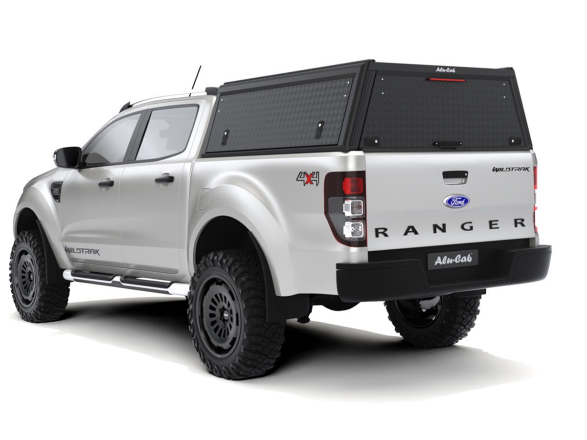 Hardtop Explorer Guard aluminium noir strié Ford Ranger 2012-2022 double cabine Alu Cab – Image 4