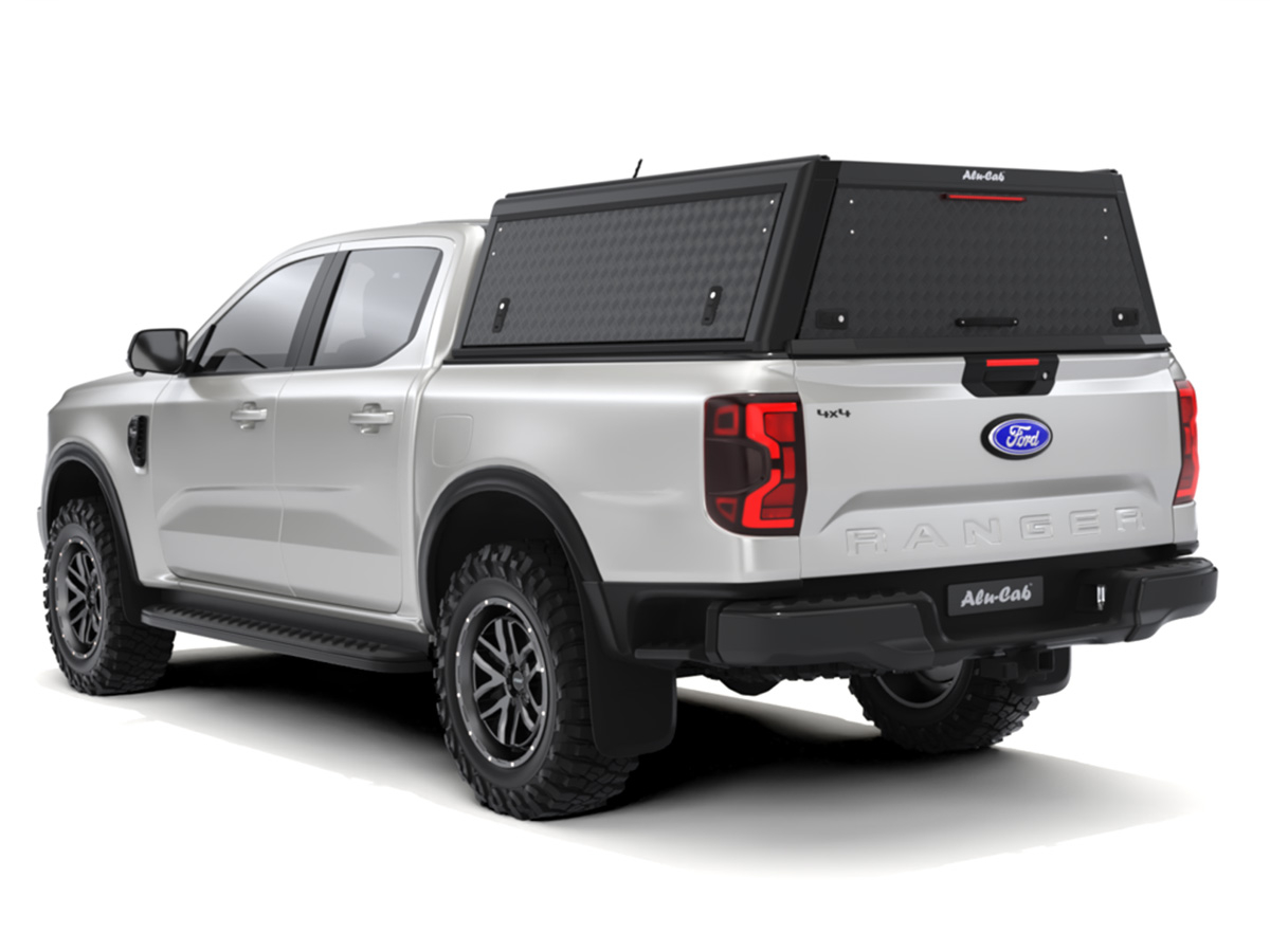 Hardtop Explorer Guard aluminium noir strié Ford Ranger 2023+ double cabine Alu Cab – Image 4