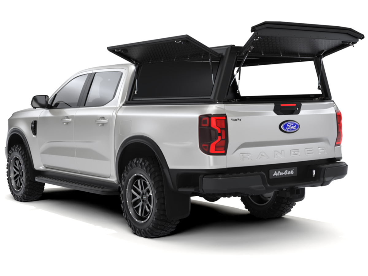 Hardtop Explorer Guard aluminium noir strié Ford Ranger 2023+ double cabine Alu Cab – Image 5