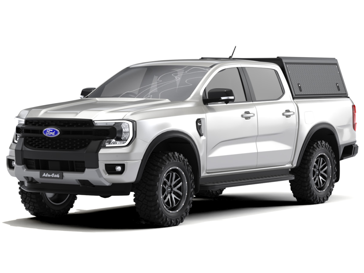Hardtop Explorer Guard aluminium noir strié Ford Ranger 2023+ double cabine Alu Cab – Image 6