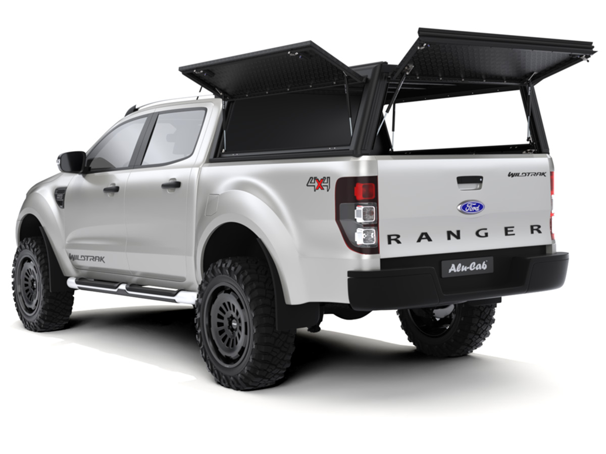 Hardtop Explorer Guard aluminium noir strié Ford Ranger 2012-2022 double cabine Alu Cab – Image 5