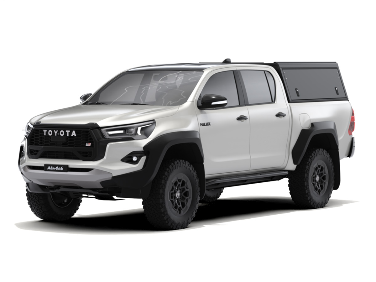 Hardtop Explorer Guard aluminium noir lisse Toyota Hilux Revo double cabine Alu Cab – Image 7