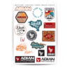 Autocollant Abian plaquette A4