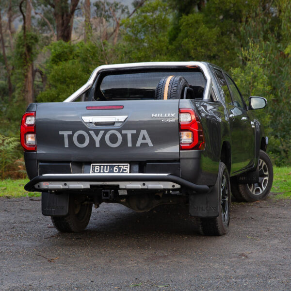 SUMMIT RAW REAR BUMPER 20ON HILUX OE TOWBAR/SENSORS