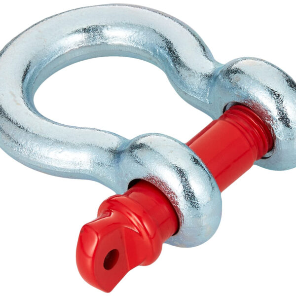 Manille lyre galvanisée ARB - axe rouge - Ø22mm - 4750 kgs