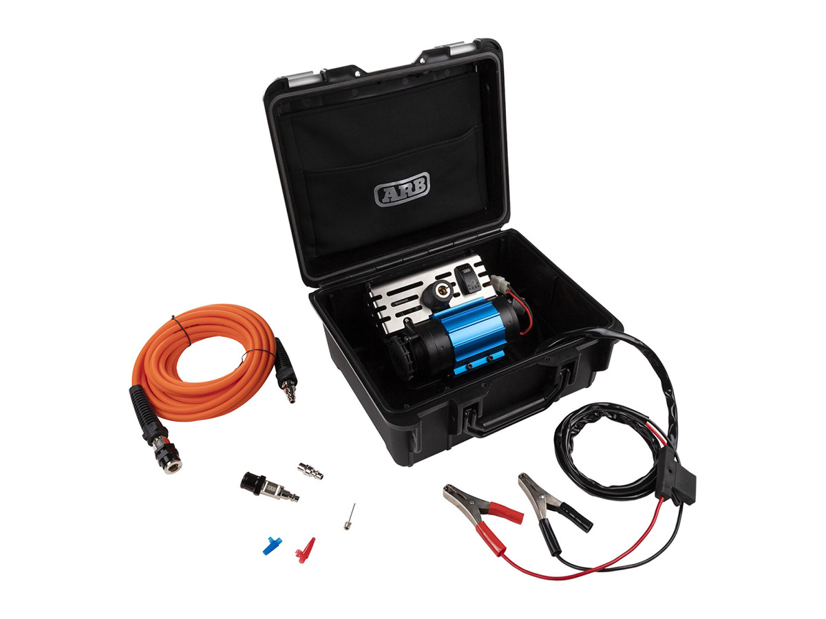 Mallette compresseur simple 12V Version 2 ARB avec tuyau 7m et raccords