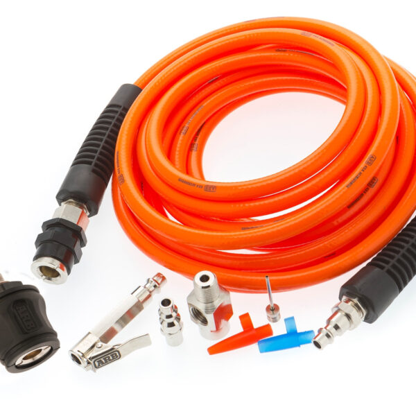 Kit tuyau 7m 10bars + raccords et adaptateurs de gonflage compresseur ARB