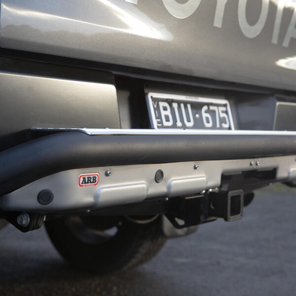 Alternative view of SUMMIT RAW REAR BUMPER 20ON HILUX OE TOWBAR/SENSORS