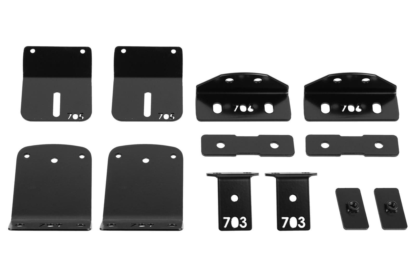 MNT KIT ROOF BAR LIGHT DUTY RR CLASSIC CNPY RANGER/BT50 11+ – Image 2