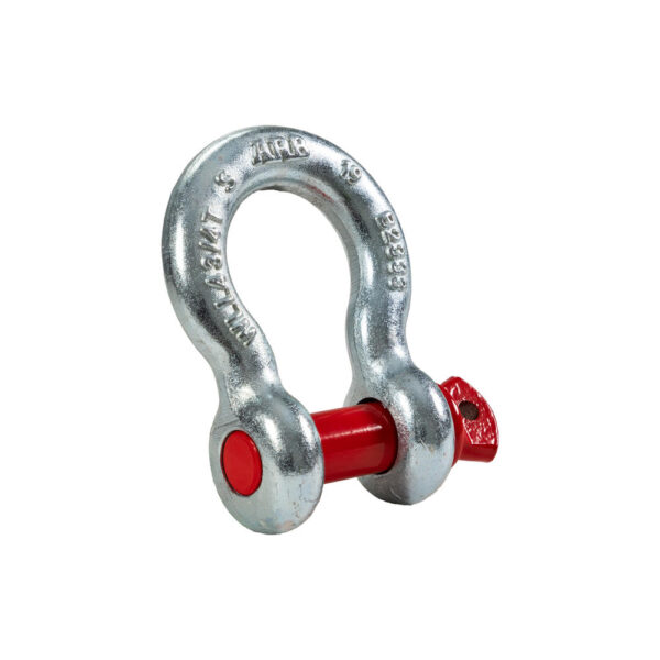 Alternative view of Manille lyre galvanisée ARB - axe rouge - Ø22mm - 4750 kgs