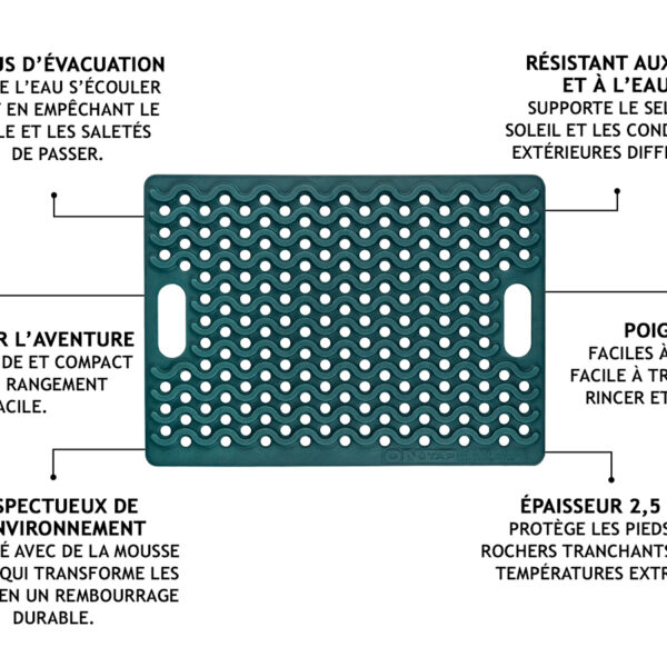 Alternative view of Tapis de douche extérieur bleu Ontap