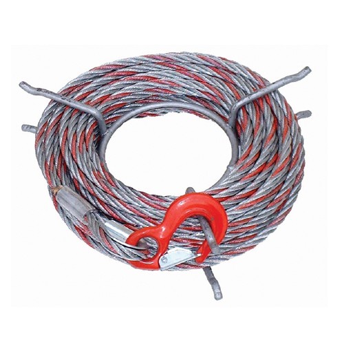 Câble acier Ø 14mm de 30 mètre pour TREUIL COME UP HYDRAULIQUE HV 15