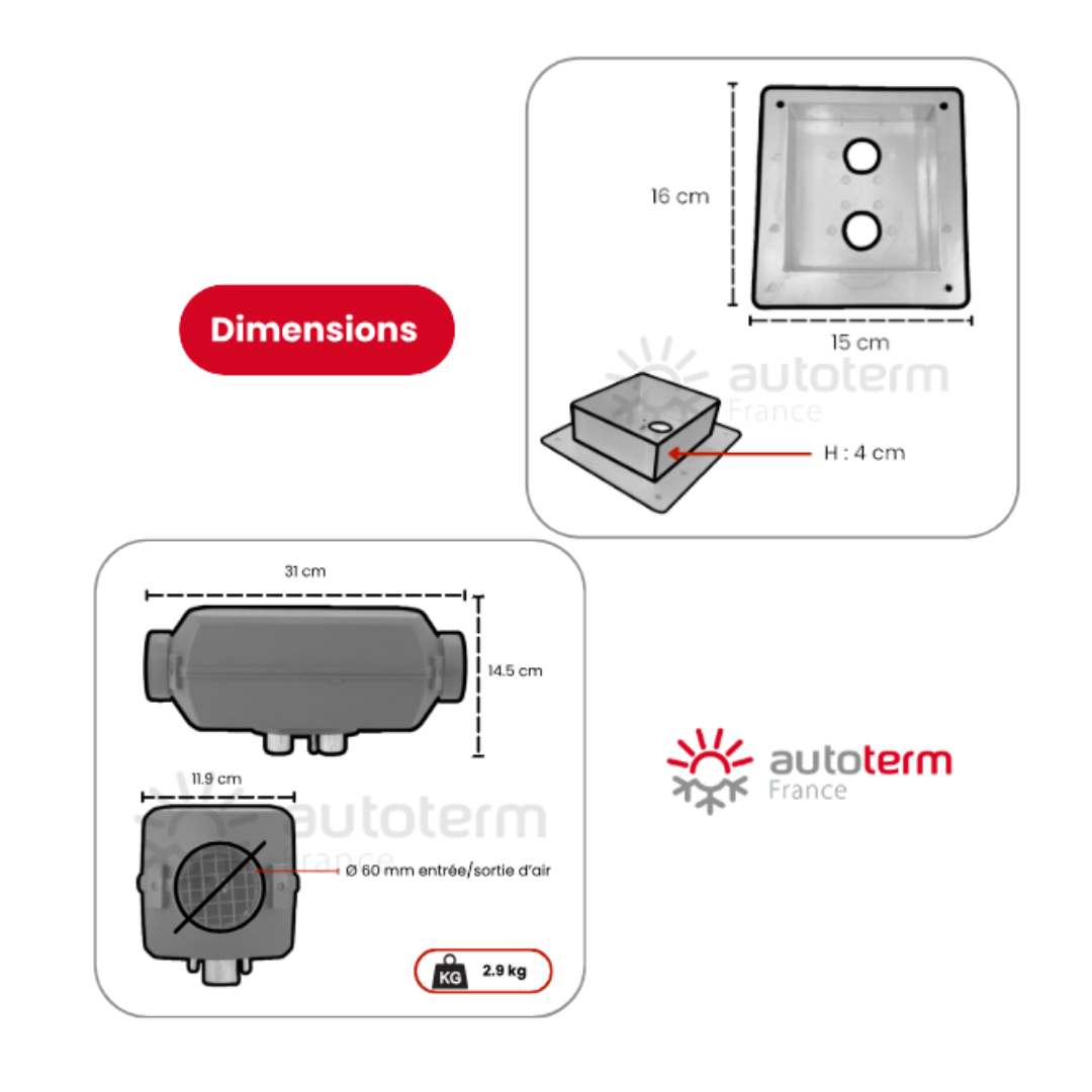 Kit chauffage Fiat Talento intérieur AUTOTERM – Image 3
