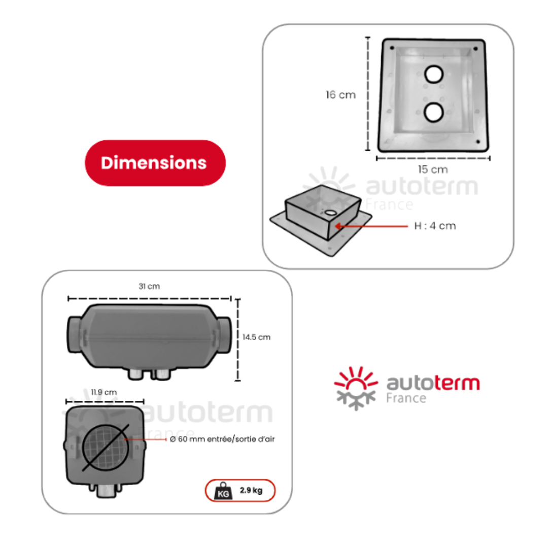 Kit chauffage Nissan Primastar intérieur AUTOTERM – Image 3
