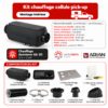 Kit chauffage diesel AUTOTERM Air 2D 12 V pour cellule de pick-up